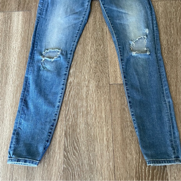 AG Adriano Goldschmied Legging Ankle Skinny Jeans Blue Destructed Distressed 28 - Picture 10 of 16
